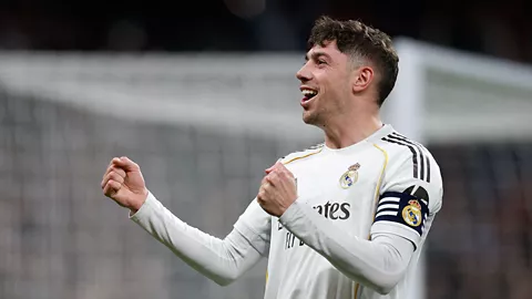 Fede Valverde celebrando gol Real Sociedad