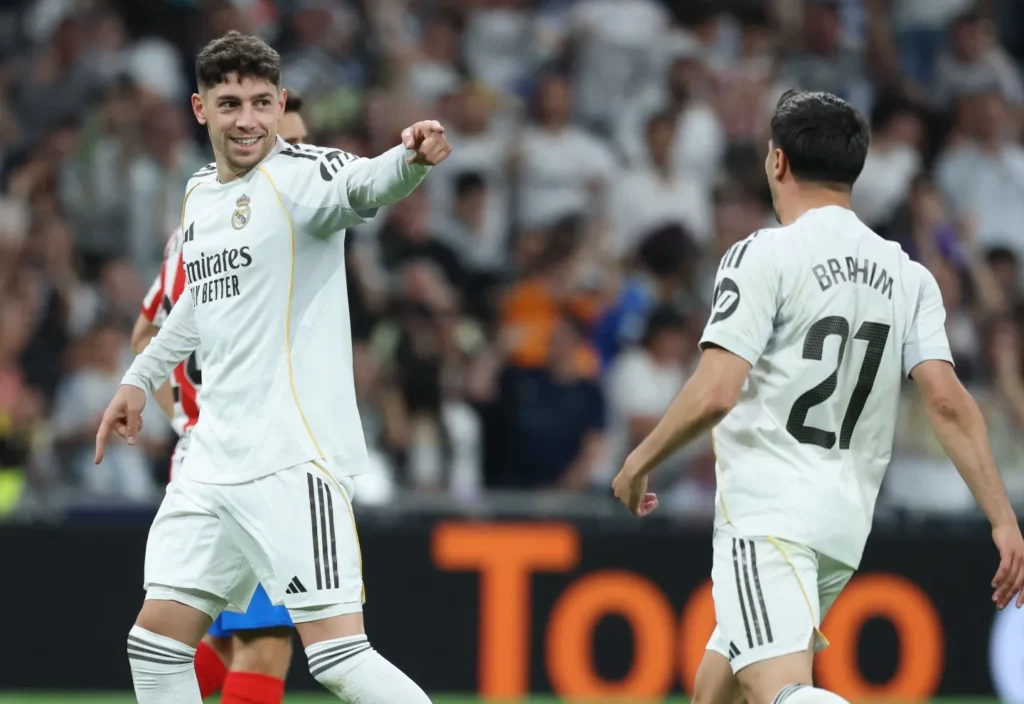 Fede Valverde celebrando gol Real Madrid - Girona