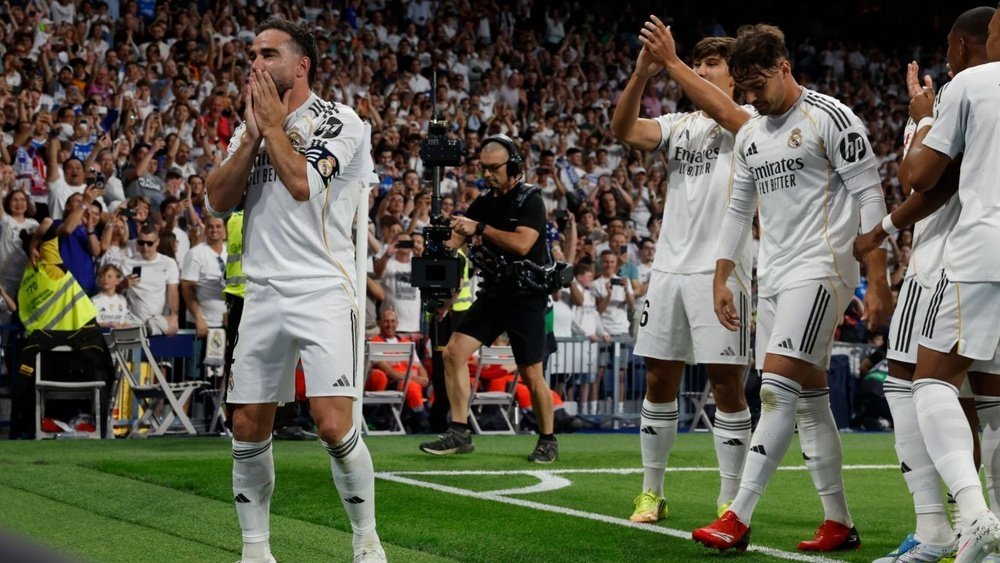 Carvajal celebrando gol Gonzalo despedida Real Madrid Athletic Club