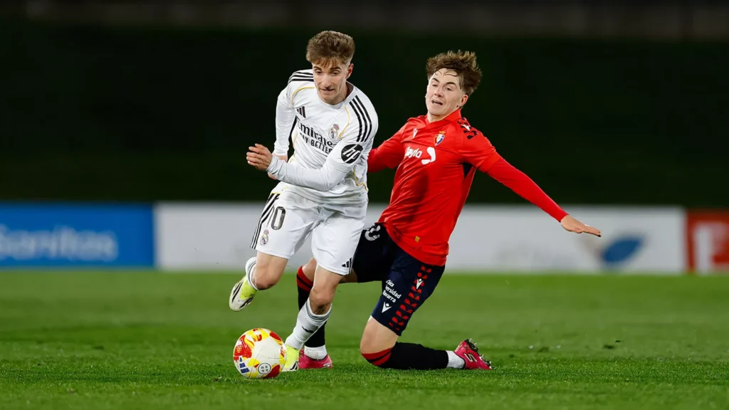 Palacios partido Real Madrid Castilla Osasuna Promesas